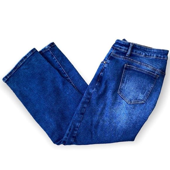 Blue Saavy Womens Blue Denim Dark Washed Ankle Length Jeans SZ 22 - Picture 12 of 12